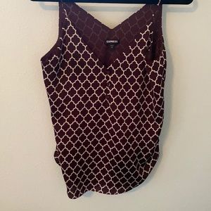 Brown and white dress shirt